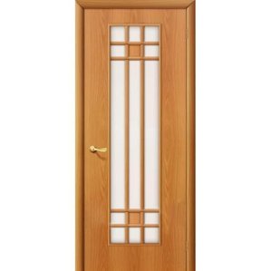 Дверь межкомнатная ламинированная, коллекция 10, 16С, 2000х900х40 мм., остекленная, СТ-Матовое, МиланОрех (Л-12)
