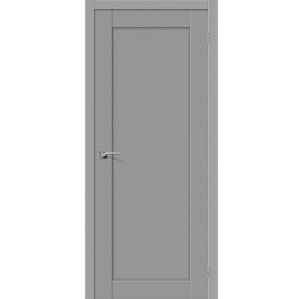 Дверь межкомнатная ПВХ коллекция Porta, Порта-5, 1900х600х40 мм., глухая, Серый (П-16)