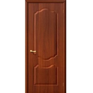 Дверь межкомнатная ПВХ коллекция Start, Сицилия, 1900х600х40 мм., глухая, ИталОрех (П-11)