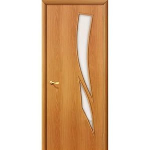 Дверь межкомнатная ламинированная, коллекция 10, 8С, 2000х900х40 мм., остекленная, СТ-Сатинато, МиланОрех (Л-12)