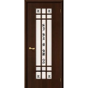 Дверь межкомнатная ламинированная, коллекция 10, 17Х, 2000х700х40 мм., остекленная, СТ-Худ, Венге (Л-13)