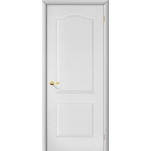 Дверь межкомнатная ламинированная, коллекция 10, Палитра, 1900х600х40 мм., глухая, белый (Л-23)