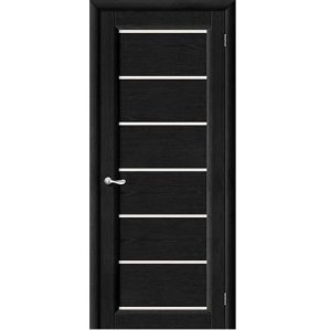 Дверь межкомнатная из массива Классическая, М2, 2000х900х40, остекленная, СТ-Матовое, Венге (Т-08)