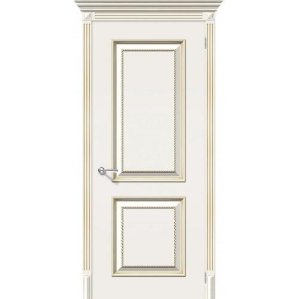 Дверь межкомнатная эмалированная коллекция Flex, Лаунж, 2000х900х40 мм., глухая, Латте Золото (К-11)