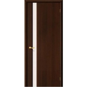 Дверь межкомнатная ПВХ коллекция Start, Милано Порто-1, 2000х600х40 мм., остекленная, СТ-Сатинато, Венге (П-13)