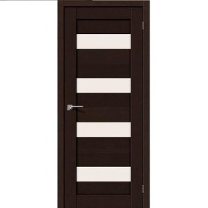 Дверь межкомнатная эко шпон коллекция Porta, Порта-23, 2000х800х40 мм., остекленная, СТ-Magic Fog, Orso