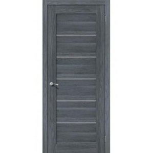 Дверь межкомнатная эко шпон коллекция Legno, VP5, 2000х800х40 мм., остекленная, CT-Ash Grey, Ego