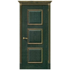 Дверь межкомнатная шпонированная коллекция Элит, Триест, 2000х700х40 мм., глухая, зеленый (Д-07)