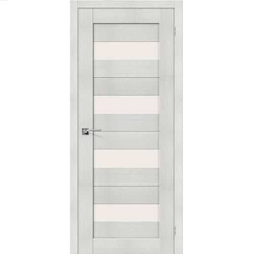 Дверь межкомнатная эко шпон коллекция Porta, Порта-23, 2000х900х40 мм., остекленная, СТ-Magic Fog, Bianco Veralinga