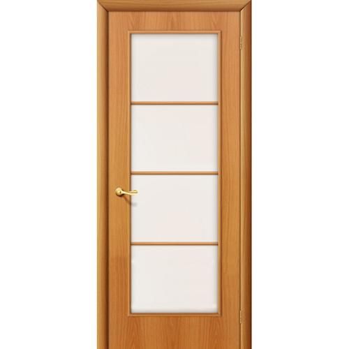 Дверь межкомнатная ламинированная, коллекция 10, 10С, 2000х600х40 мм., остекленная, СТ-Сатинато, МиланОрех (Л-12)