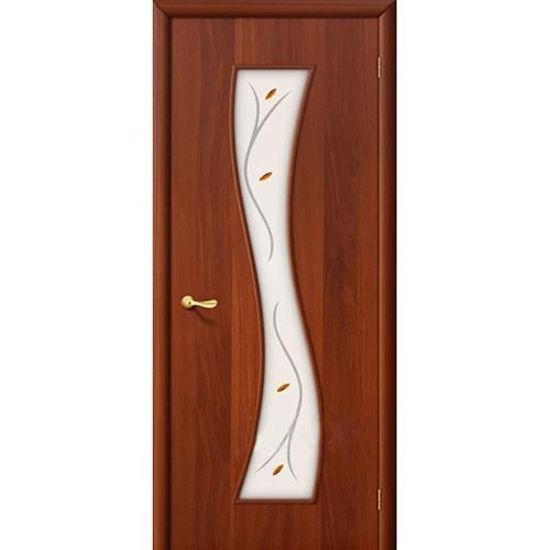 Дверь межкомнатная ламинированная, коллекция 10, 11Ф, 2000х900х40 мм., остекленная, СТ-Фьюзинг, ИталОрех (Л-11)
