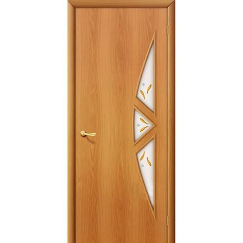 Дверь межкомнатная ламинированная, коллекция 10, 15Ф, 2000х400х40 мм., остекленная, СТ-Фьюзинг, МиланОрех (Л-12)