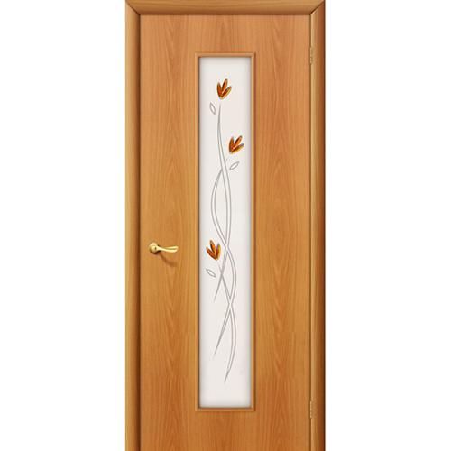 Дверь межкомнатная ламинированная, коллекция 10, 22Х, 1900х600х40 мм., остекленная, СТ-Худ, МиланОрех (Л-12)