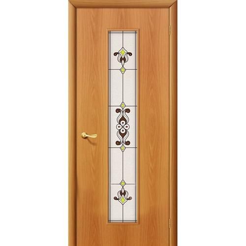 Дверь межкомнатная ламинированная, коллекция 10, 23Х, 2000х700х40 мм., остекленная, СТ-Худ, МиланОрех (Л-12)