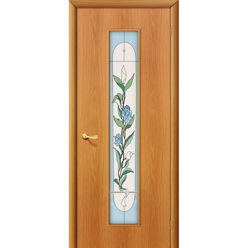 Дверь межкомнатная ламинированная, коллекция 10, 26Х, 2000х900х40 мм., остекленная, СТ-Худ, МиланОрех (Л-12)
