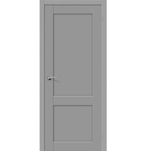 Дверь межкомнатная ПВХ коллекция Porta, Порта-1, 2000х900х40 мм., глухая, Серый (П-16)