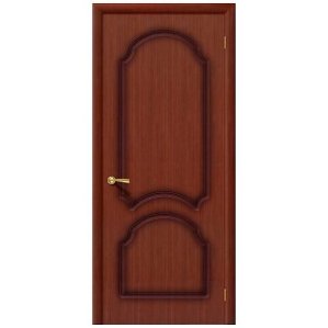 Дверь межкомнатная шпонированная коллекция Стандарт, Соната, 1900х600х40 мм., глухая, макоре (Ф-15)