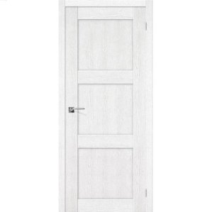 Дверь межкомнатная эко шпон коллекция Porta, Порта-3, 1900х550х40 мм., глухая, Argento