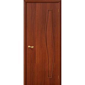 Дверь межкомнатная ламинированная, коллекция 10, 6Г, 1900х550х40 мм., глухая, ИталОрех (Л-11)