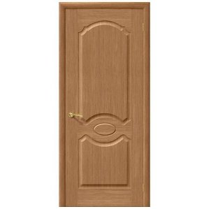 Дверь межкомнатная шпонированная коллекция Комфорт, Селена, 1900х550х40 мм., глухая, дуб (Ф-02)