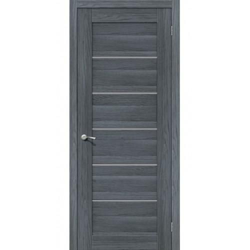 Дверь межкомнатная эко шпон коллекция Legno, VP5, 2000х600х40 мм., остекленная, CT-Ash Grey, Ego