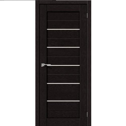 Дверь межкомнатная эко шпон коллекция Porta, Порта-22, 2000х800х40 мм., остекленная, СТ-Magic Fog, Eterno