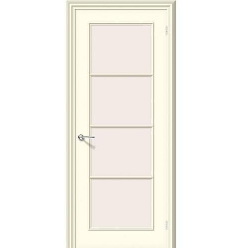 Дверь межкомнатная эмалированная коллекция Fix, Ритм, 2000х700х40 мм., остекленная, СТ-Сатинато, Ваниль (К-35)