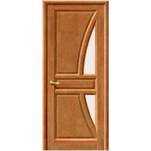 Дверь межкомнатная из массива Классическая, Моне, 2000х600х40, левая, остекленная, СТ-Полимер, Орех (Т-26)