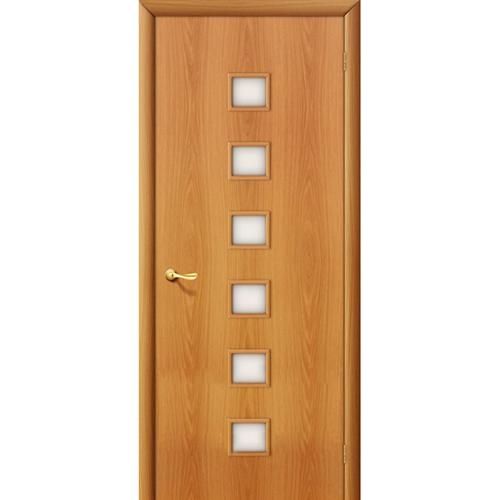 Дверь межкомнатная ламинированная, коллекция 10, 1С , 2000х900х40 мм., остекленная, СТ-Сатинато, МиланОрех (Л-12)