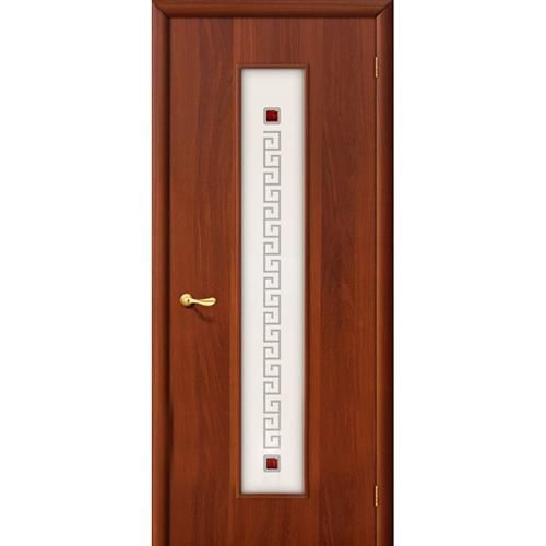 Дверь межкомнатная ламинированная, коллекция 10, 21Х, 2000х800х40 мм., остекленная, СТ-Худ, ИталОрех (Л-11)
