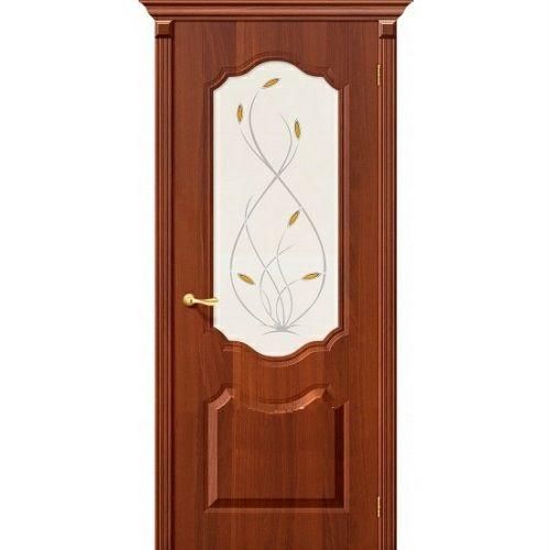 Дверь межкомнатная ПВХ коллекция Start, Перфекта, 2000х700х40 мм., остекленная, СТ-Орхидея, ИталОрех (П-31)