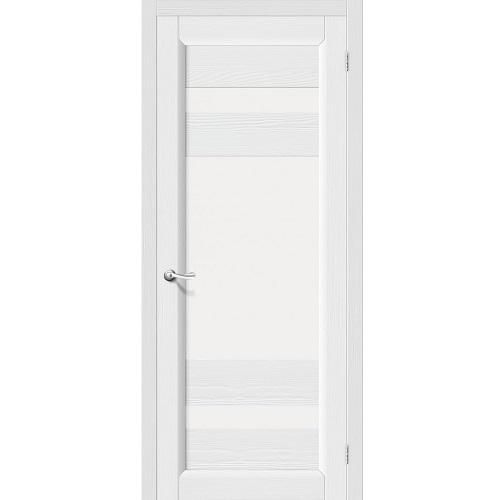 Дверь межкомнатная RIF-массив, Леон, 2000х900х40, остекленная, СТ- Сатинато, Зефир (Т-17)