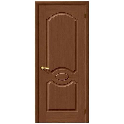 Дверь межкомнатная шпонированная коллекция Комфорт, Селена, 1900х600х40 мм., глухая, орех (Ф-12)