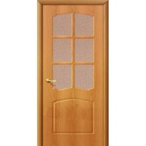 Дверь межкомнатная ПВХ коллекция Start, Альфа, 2000х700х40 мм., остекленная, СТ-118, МиланОрех (П-12)