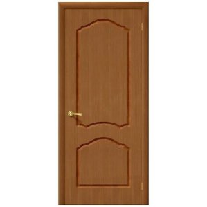 Дверь межкомнатная шпонированная коллекция Стандарт, Каролина, 2000х700х40 мм., глухая, орех (Ф-11)