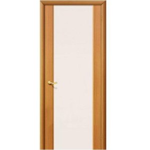 Дверь межкомнатная ПВХ коллекция Start, Милано Порто-3, 2000х600х40 мм., остекленная, СТ-Сатинато, МиланОрех (П-12)