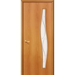 Дверь межкомнатная ламинированная, коллекция 10, 6Ф, 2000х800х40 мм., остекленная, СТ-Фьюзинг, МиланОрех (Л-12)