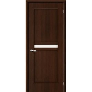 Дверь межкомнатная ламинированная, коллекция 10, 19С, 2000х900х40 мм., остекленная, СТ-Сатинато, Венге (Л-13)