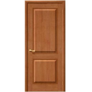 Дверь межкомнатная из массива Классическая, М13, 2000х600х40, глухая, Светлый Лак (Т-05)