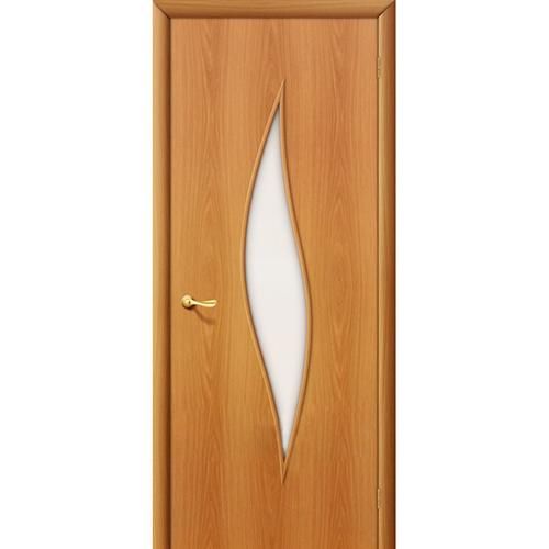 Дверь межкомнатная ламинированная, коллекция 10, 12С, 2000х700х40 мм., остекленная, СТ-Матовое, МиланОрех (Л-12)