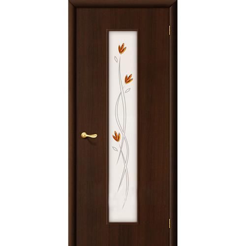 Дверь межкомнатная ламинированная, коллекция 10, 22Х, 1900х550х40 мм., остекленная, СТ-Худ, Венге (Л-13)
