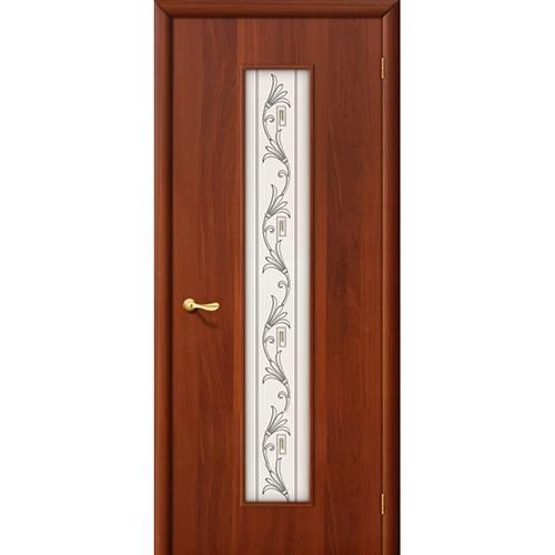 Дверь межкомнатная ламинированная, коллекция 10, 24Х, 1900х600х40 мм., остекленная, СТ-Худ, ИталОрех (Л-11)
