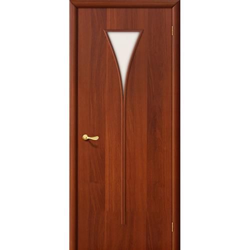 Дверь межкомнатная ламинированная, коллекция 10, 3С, 2000х700х40 мм., остекленная, СТ-Сатинато, ИталОрех (Л-11)